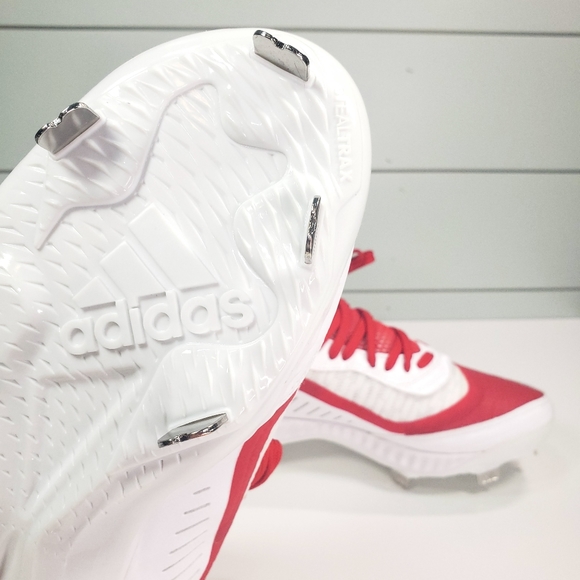 Adidas Icon V Bounce Iced Out EE4130 Red White Baseball Cleats Men 7 Women 8 - Picture 10 of 13